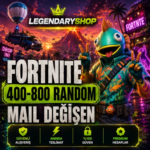  ⭐ 400-850 SKİN FORTNİTE MAİL DEĞİŞEN HESAP⭐